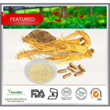 100% soluble dans l&#39;eau extrait de ginseng de Panax, poudre d&#39;extrait de racine de ginseng, extrait de feuille de ginseng Ginsenosides10% 80% / CAS 90045-38-8